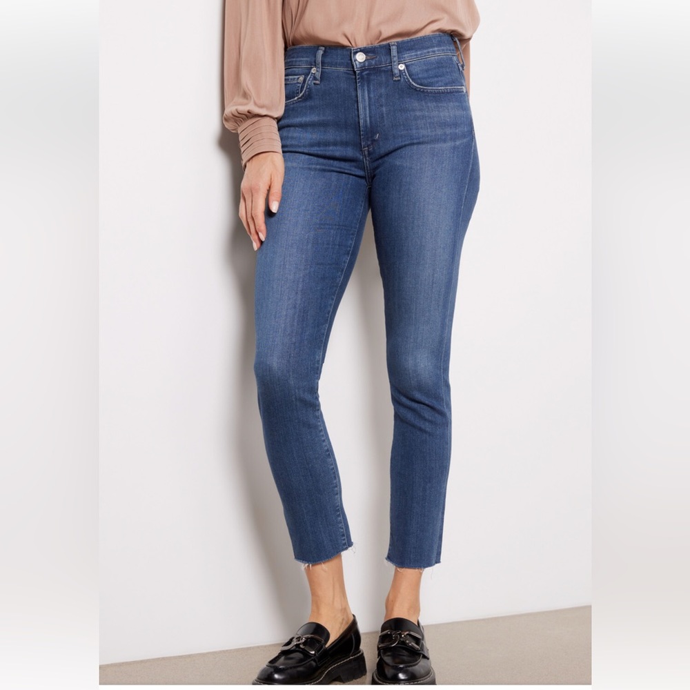 Agolde Sophie Crop Jeans in Claremont. Size 32
